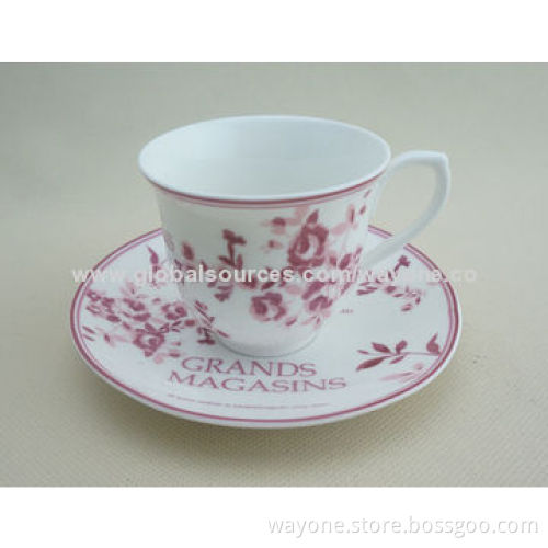 3pcs Tet Set (Tea Pot+Sugar Pot+Creamer) with Red Flower Design, Suitable for Promotion and Home Use